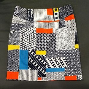 Anthro We Love Vera patchwork corduroy skirt